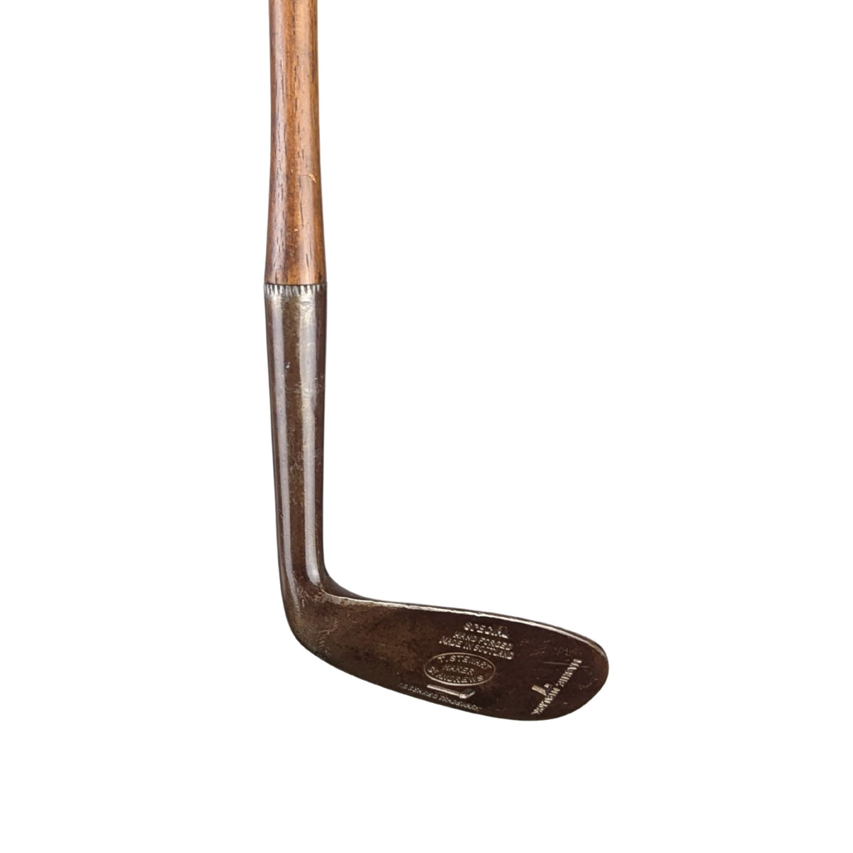 T. Stewart St. Andrews Hickory Shaft Mashie Niblick #7 Golf Club