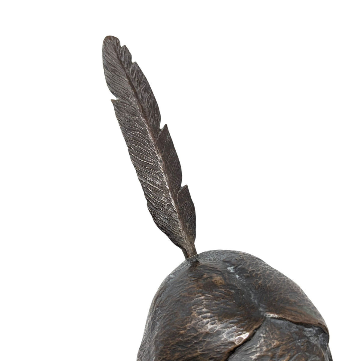 Original F. West Signed 1913 Bronze Native American Indian Busts