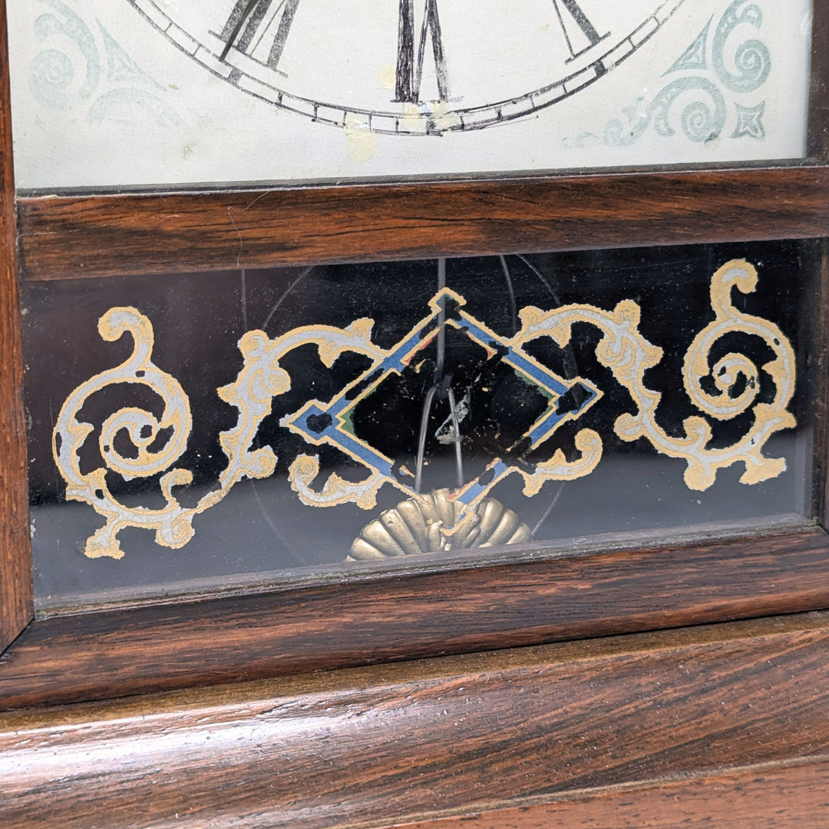 Waterbury 1870’s Ruby 8-Day Walnut Cottage Clock