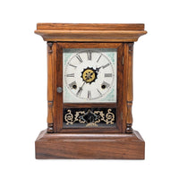 Waterbury 1870’s Ruby 8-Day Walnut Cottage Clock