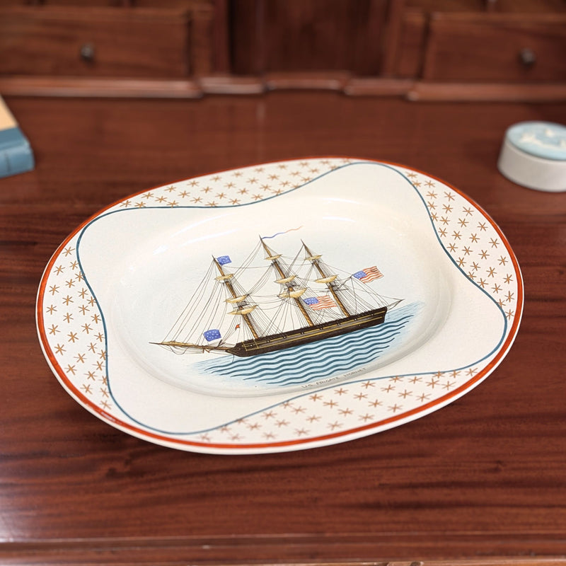 Mottahedeh #146 of 150 Hand Painted US Navy Ship Platter