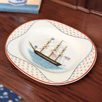 Mottahedeh #146 of 150 Hand Painted US Navy Ship Platter