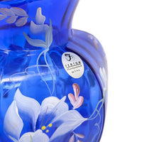 Fenton 75th Celebration Artist Signed Cobalt Vase