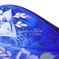 Fenton 75th Celebration Artist Signed Cobalt Vase
