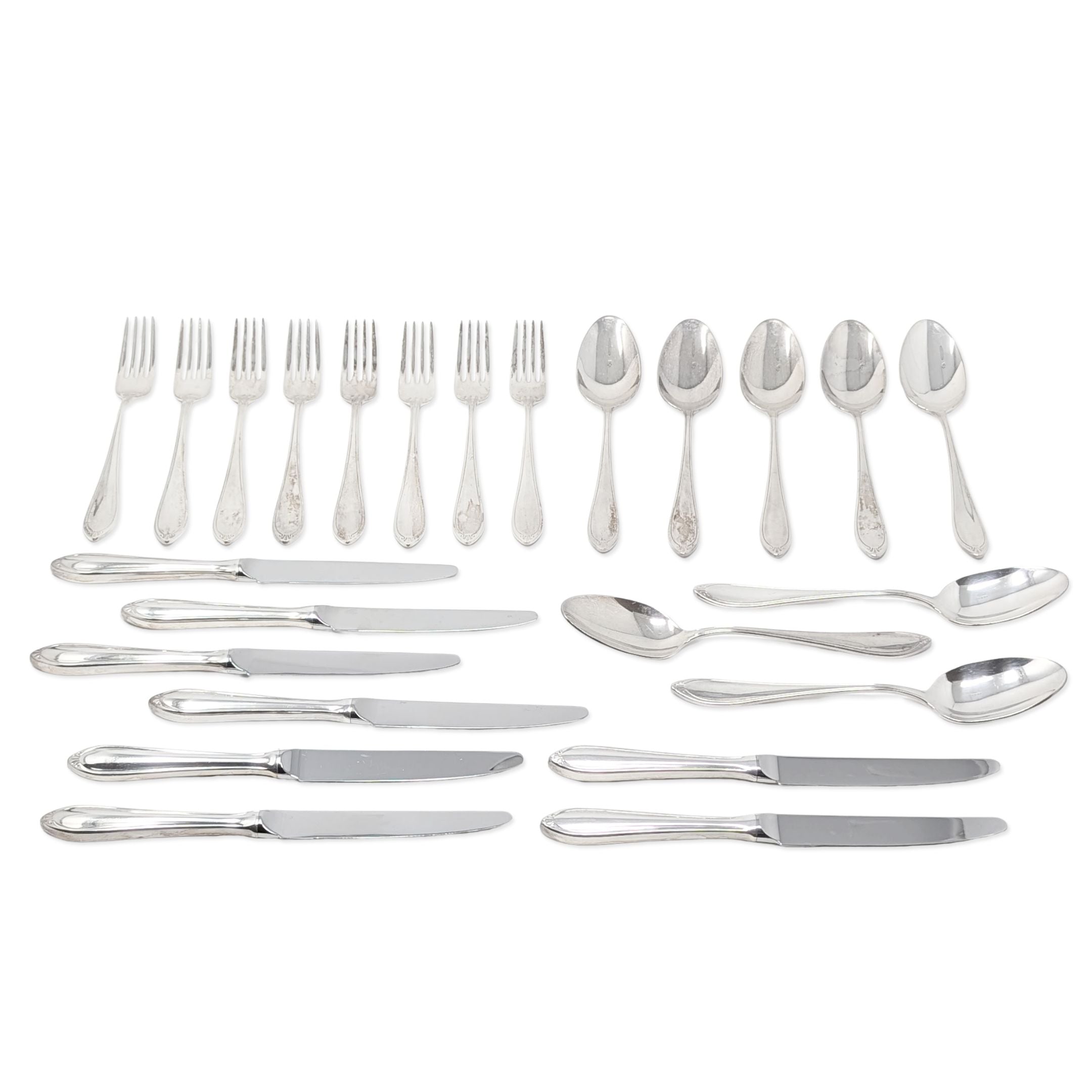 Christofle France “Versailles” 24pc Silver Plate Flatware Set