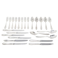 Christofle France “Versailles” 24pc Silver Plate Flatware Set