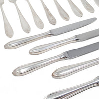 Christofle France “Versailles” 24pc Silver Plate Flatware Set