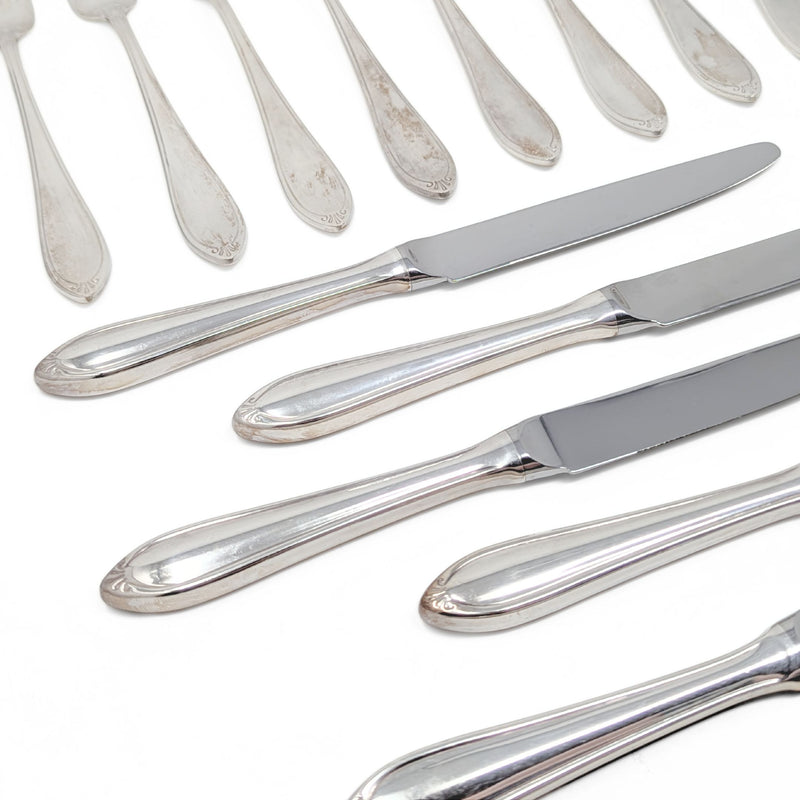 Christofle France “Versailles” 24pc Silver Plate Flatware Set
