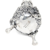 S. Kirk & Son Sterling Repousse Footed Salt & Pepper Shakers