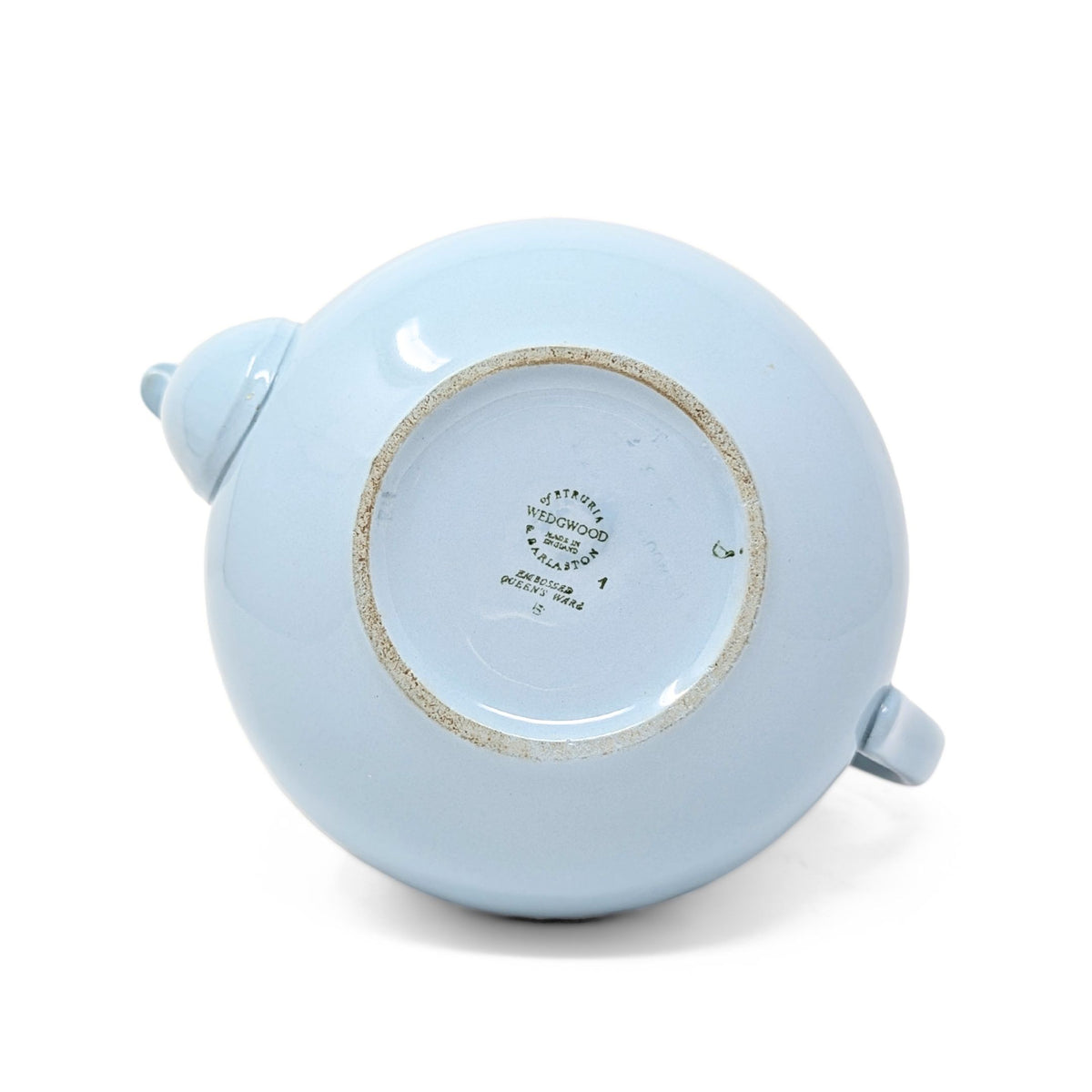 Wedgwood Queensware Shell Edge Cream Color on Lavender Teapot, No Lid