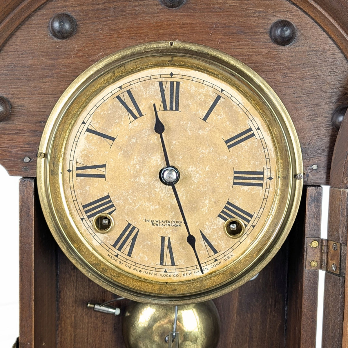 New Haven 1880 “Elbe” 8-Day Walnut Mantel Clock