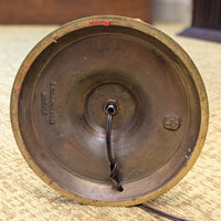 Virginia Metalcrafters Brass Candlestick Floor Lamp & Shade