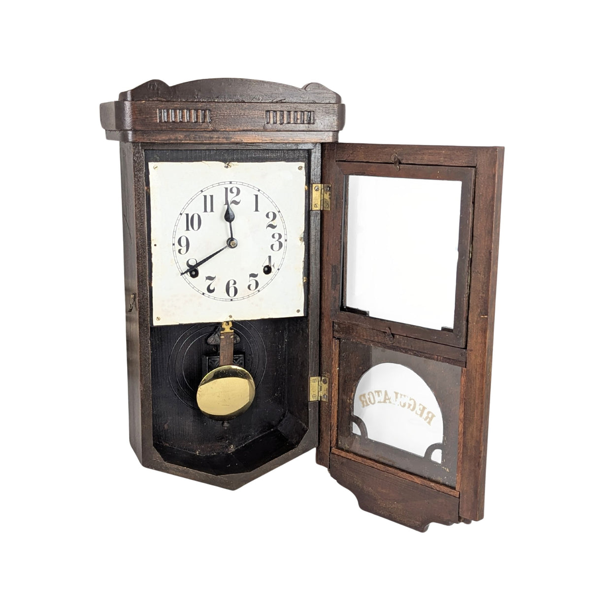 1920’s Art Deco 8-Day Wall Regulator Clock