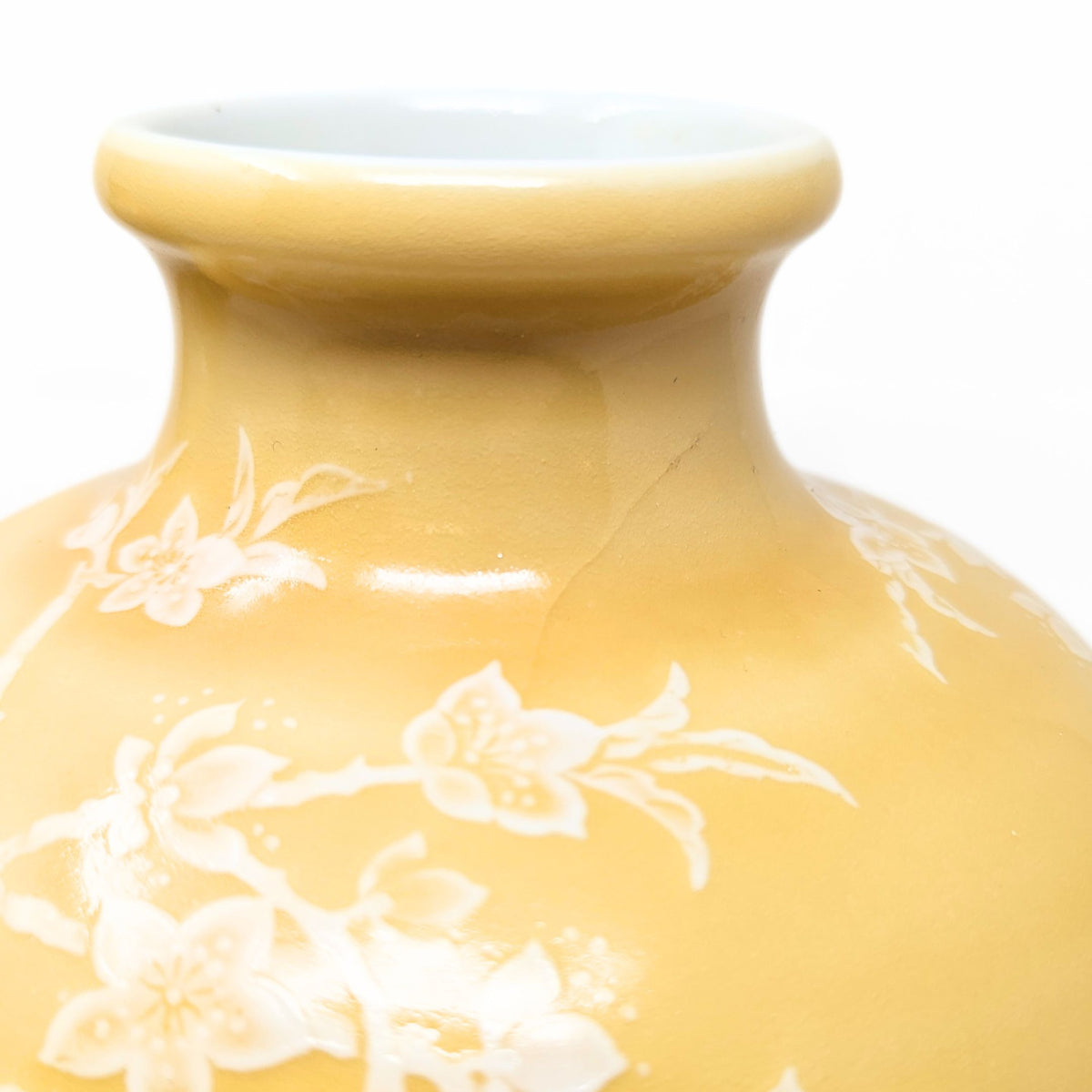 Pair of Pâte-sur-Pâte Porcelain Vases with Decorative Wood Stands