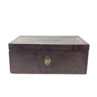 Civil War Era Burled Walnut/Mahogany Lap Desk & Lectern