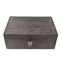 Civil War Era Burled Walnut/Mahogany Lap Desk & Lectern