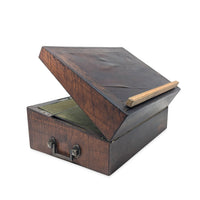 Civil War Era Burled Walnut/Mahogany Lap Desk & Lectern