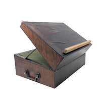 Civil War Era Burled Walnut/Mahogany Lap Desk & Lectern
