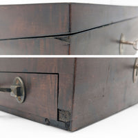 Civil War Era Burled Walnut/Mahogany Lap Desk & Lectern