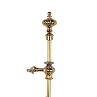 Vintage Stiffel Brass Hollywood Regency 3-Lt Candlestick Bouillotte Lamp