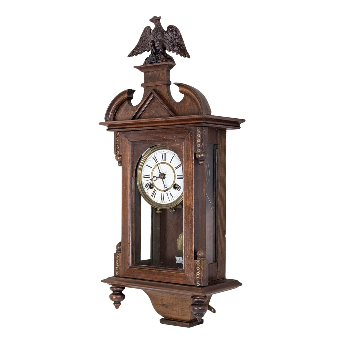 Civil War Era Federal Style 8-Day Regulator Wall Clock