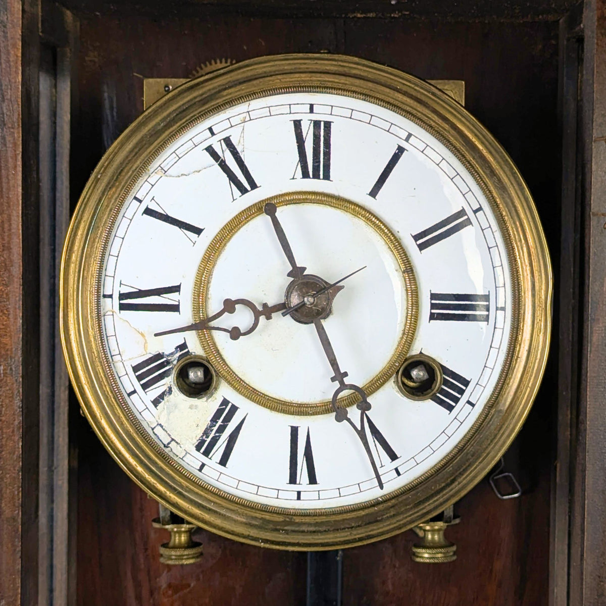 Civil War Era Federal Style 8-Day Regulator Wall Clock
