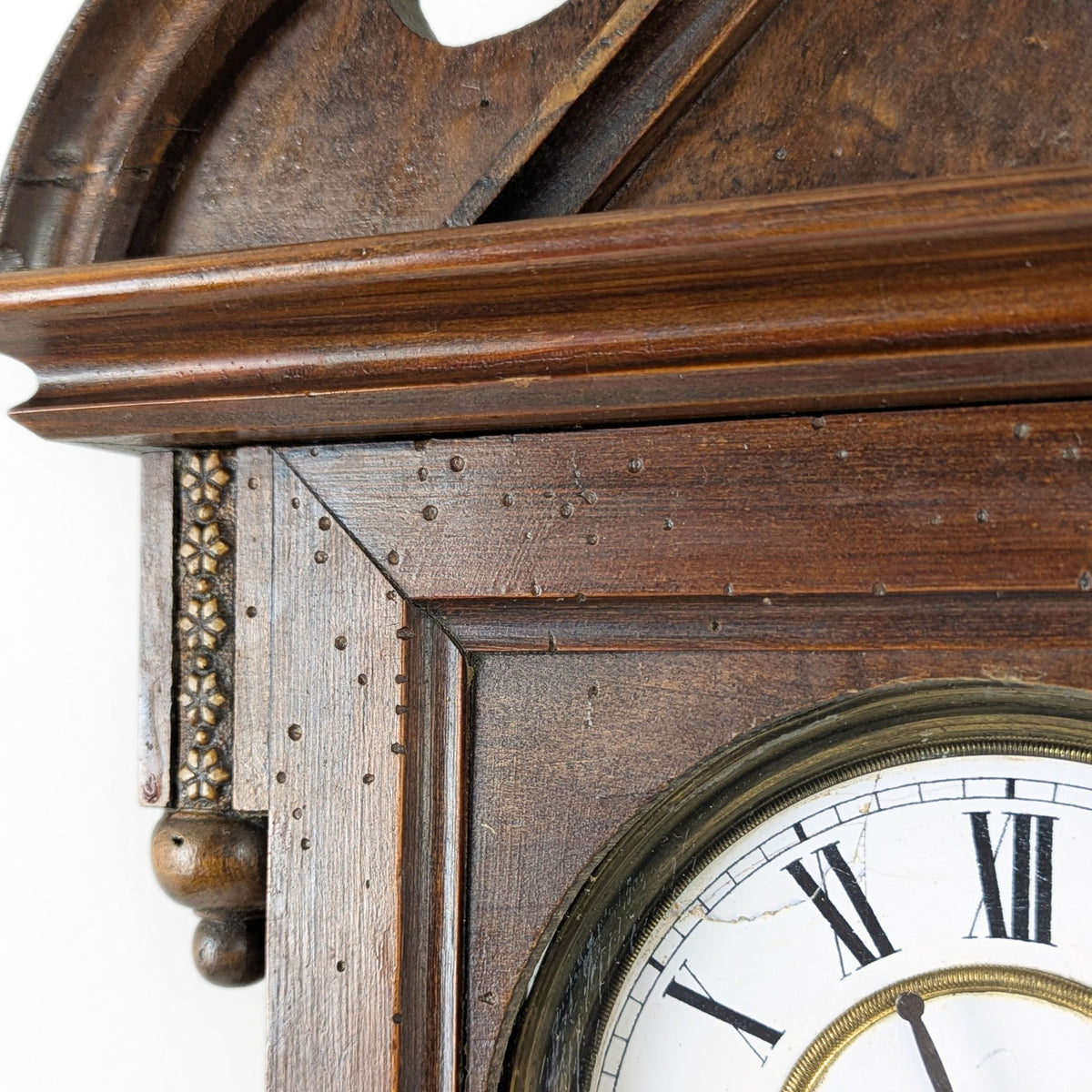 Civil War Era Federal Style 8-Day Regulator Wall Clock