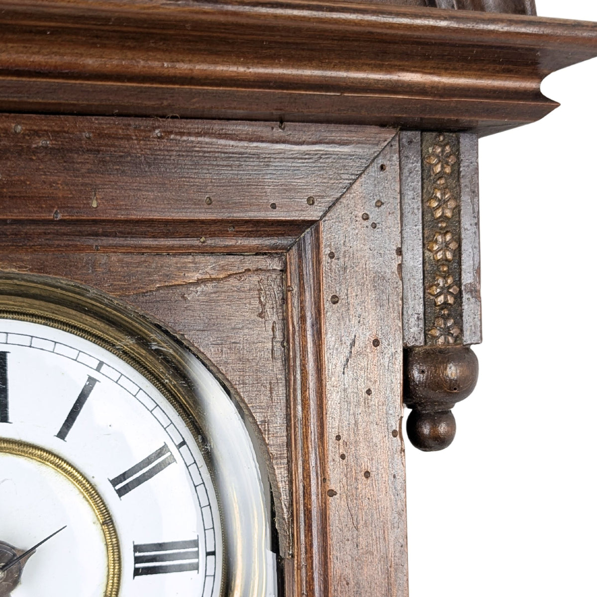 Civil War Era Federal Style 8-Day Regulator Wall Clock