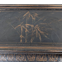 Bombay Co. Black & Gold Chinoiserie Storage Box/Chest