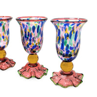 MacKenzie Childs "Molten Confetti" Set of 4 Juice Glasses