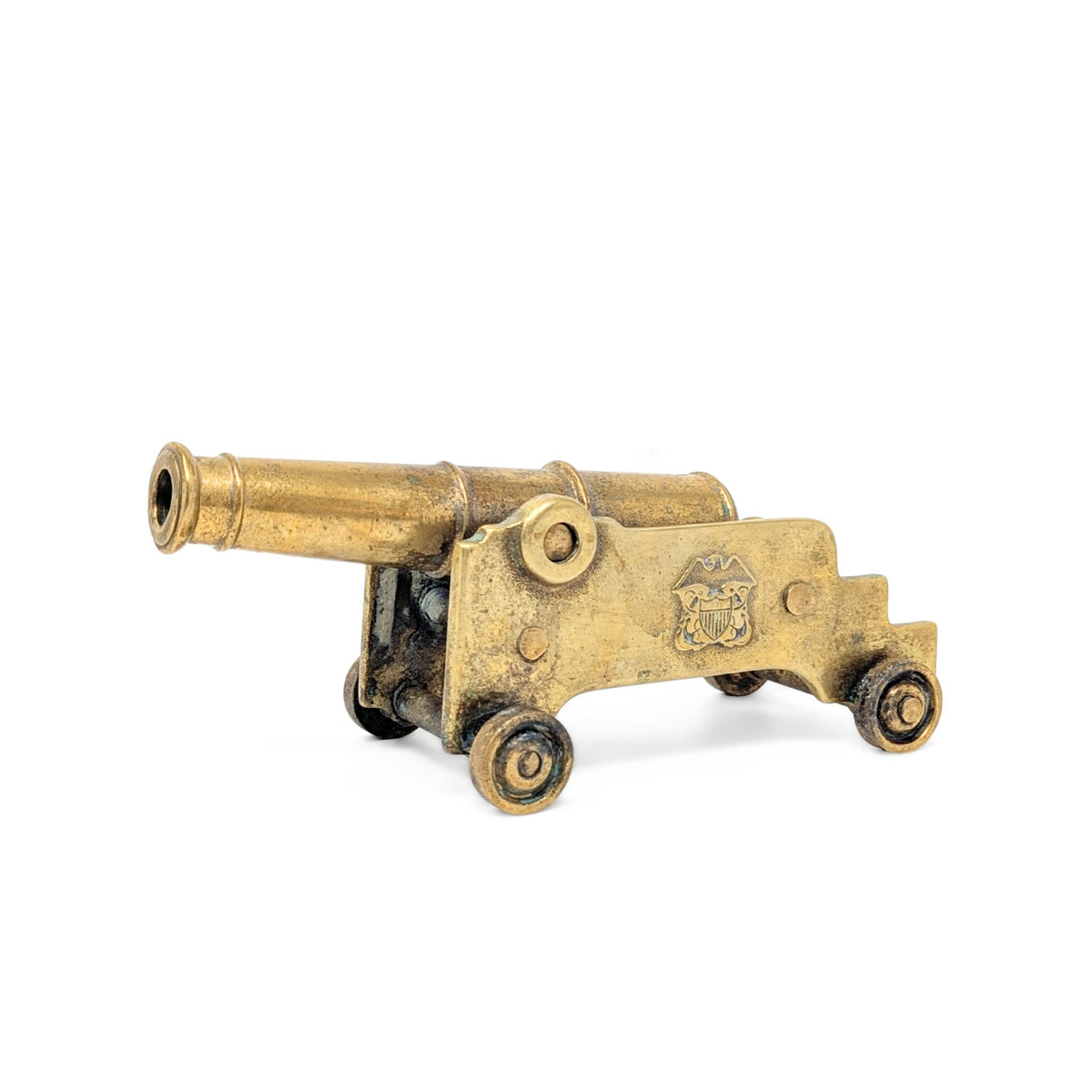 Vintage Virginia Metalcrafters Brass Naval Desk Cannon, #3805