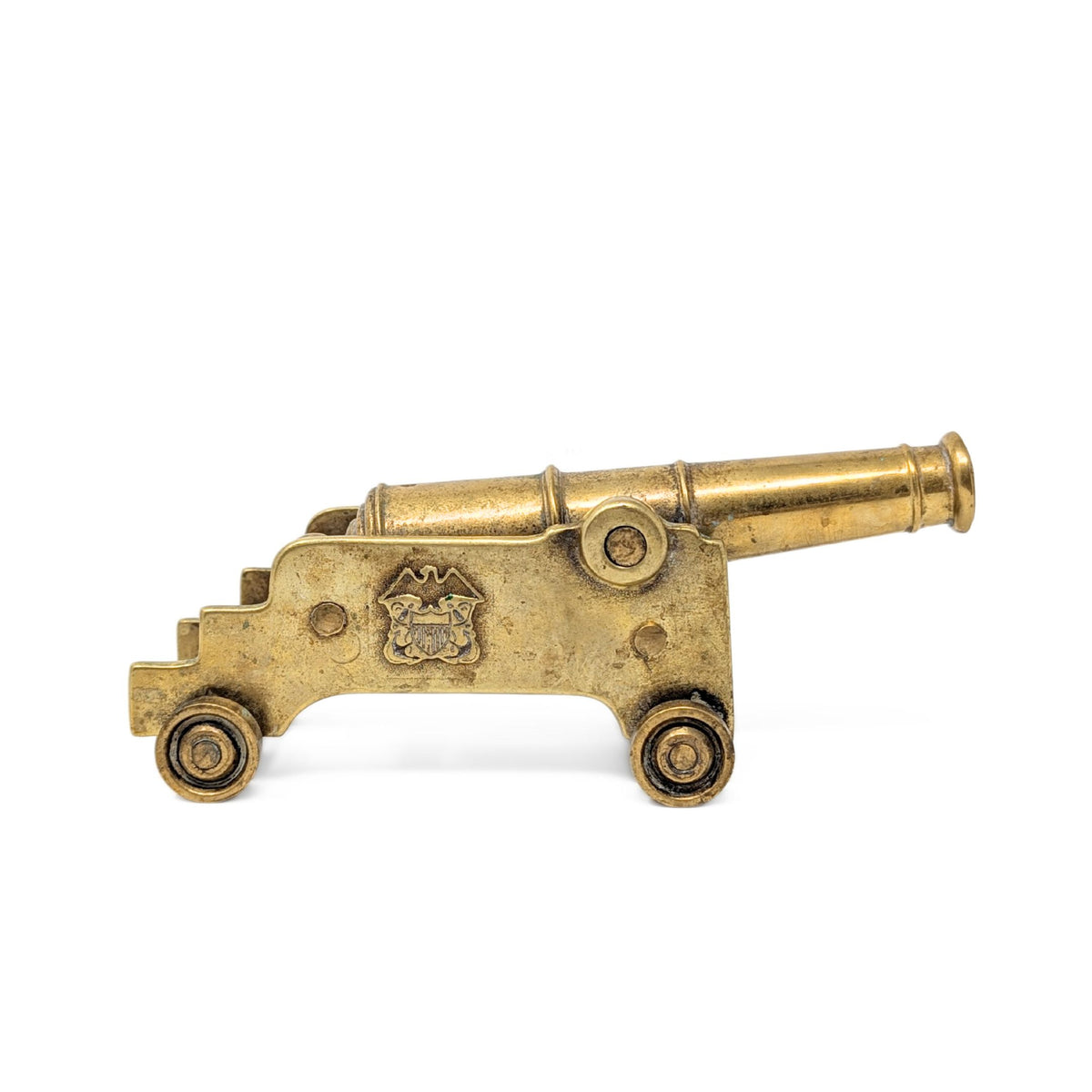 Vintage Virginia Metalcrafters Brass Naval Desk Cannon, #3805