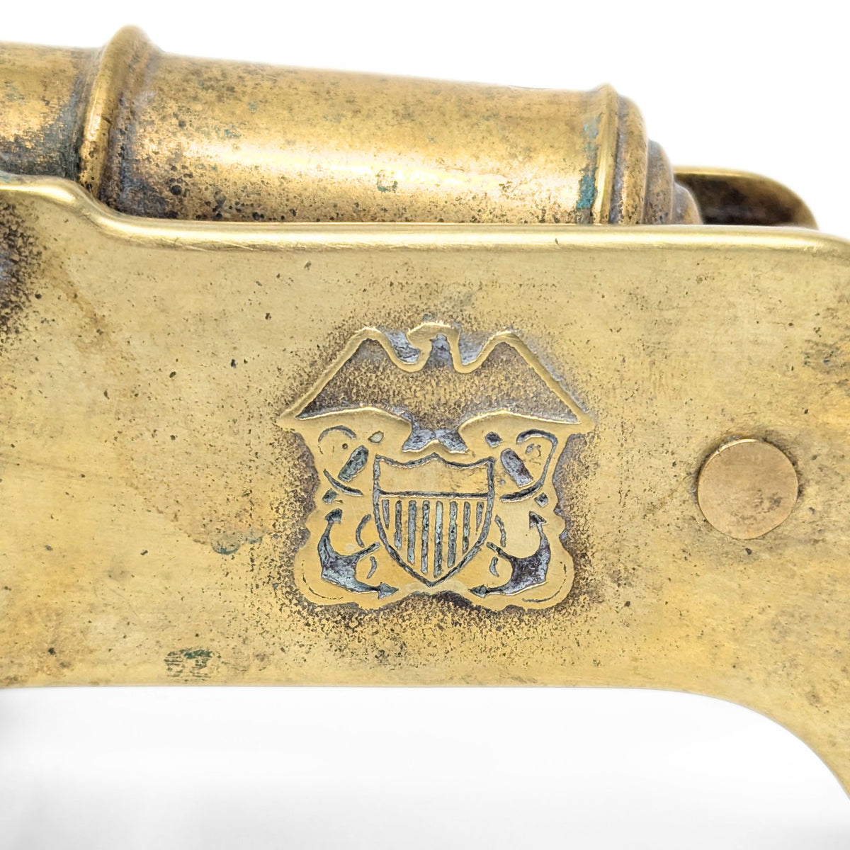 Vintage Virginia Metalcrafters Brass Naval Desk Cannon, #3805