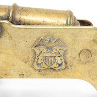 Vintage Virginia Metalcrafters Brass Naval Desk Cannon, #3805