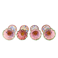 MacKenzie Childs "Molten Confetti" Set of 4 Water Goblets