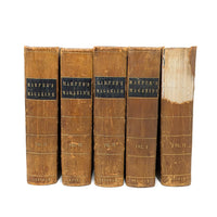 Harper's New Monthly Magazine, December 1850 - May 1853, (5) Bound Volumes