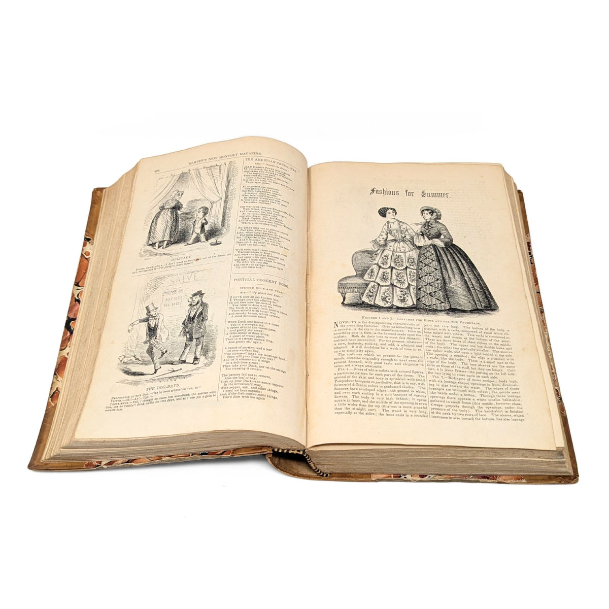 Harper's New Monthly Magazine, December 1850 - May 1853, (5) Bound Volumes