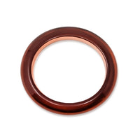 Amber Bakelite Honey Orange 8" Oval Bangle Bracelet