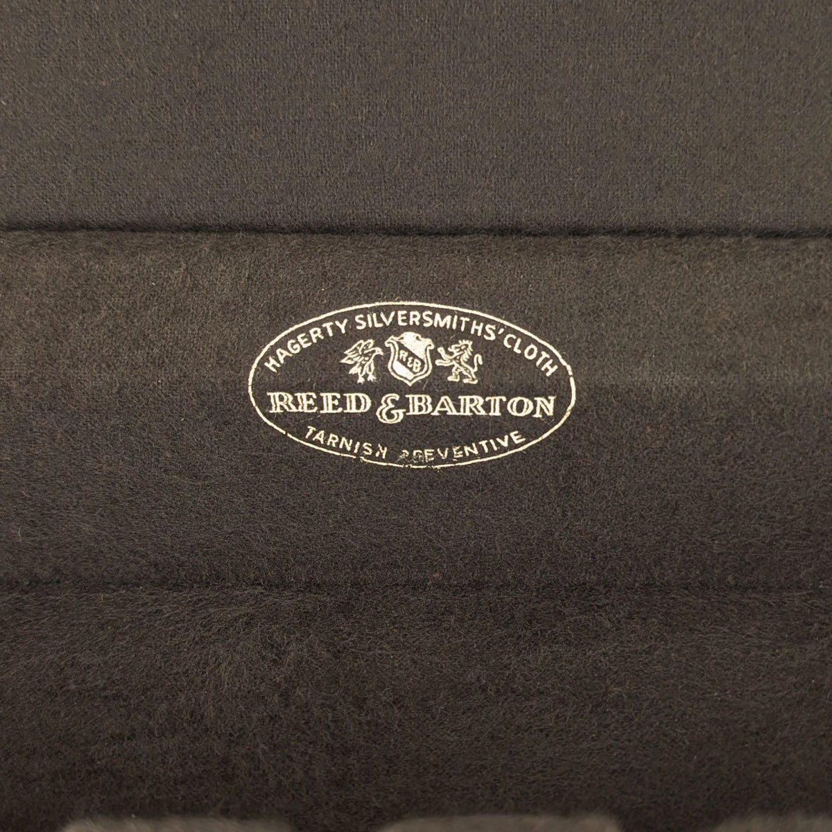 Reed & Barton 2-Tier Cherry Silverware Storage Chest, "B" Monogram Nameplate