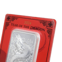 2024 PAMP Suisse 1oz Silver Bar, Lunar Legend Azure Dragon