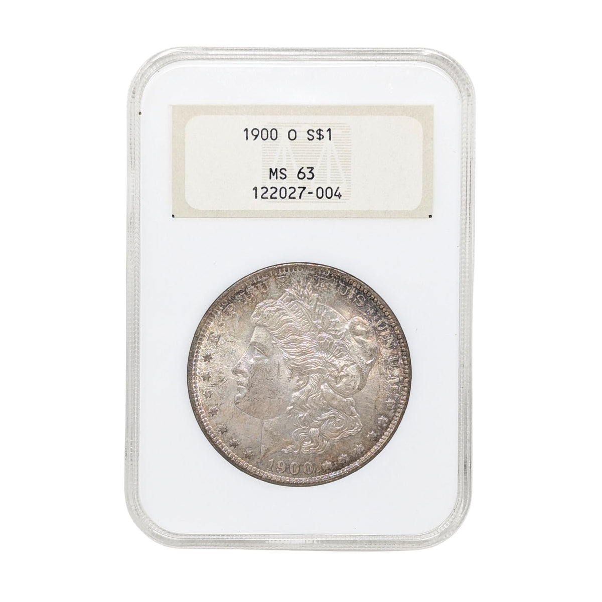 1900-O NGC MS63 Morgan Silver Dollar, Vintage Fatty Holder Old Slab - VAM 23C