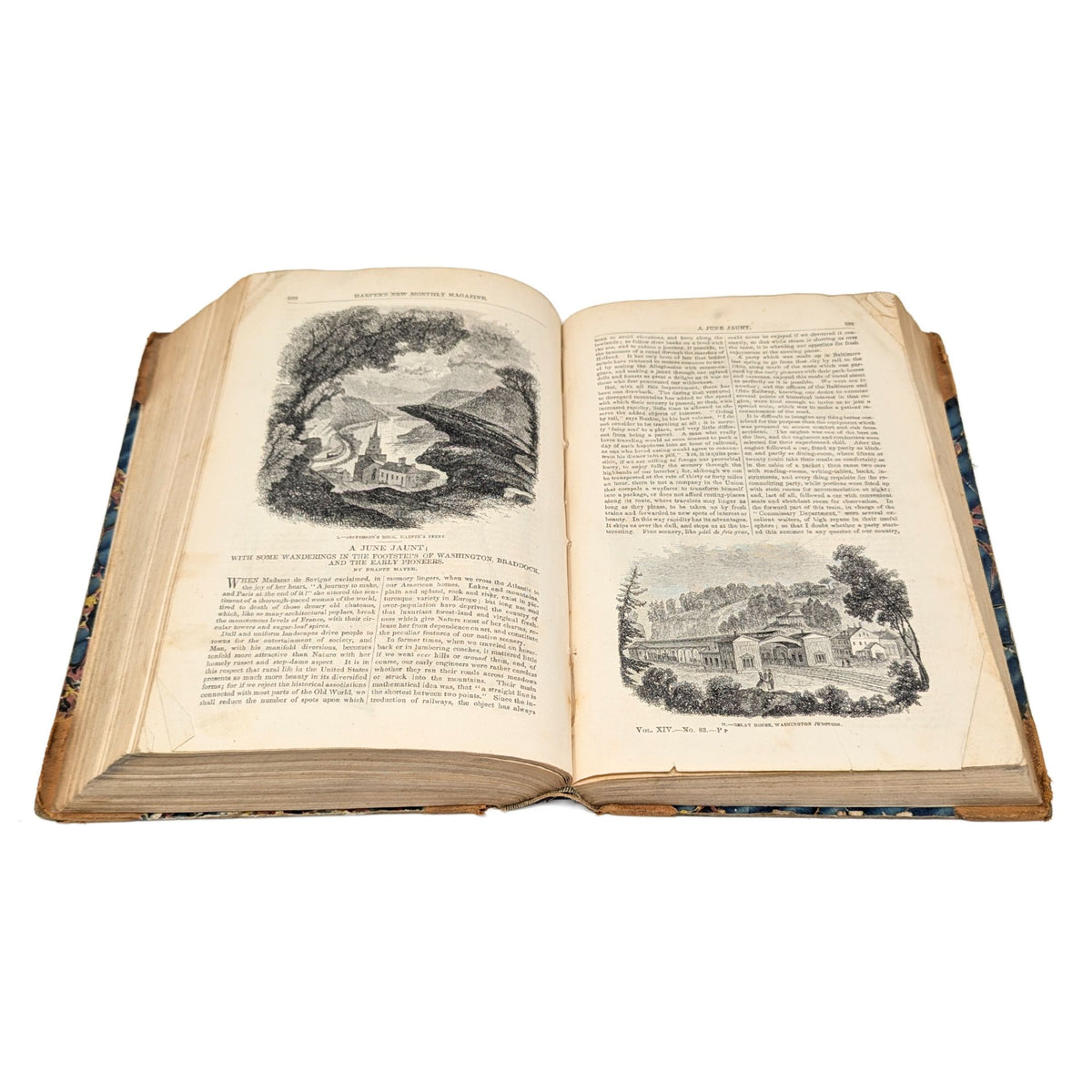 Harper's New Monthly Magazine, June 1856 - November 1858, (5) Bound Volumes