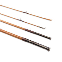 Vintage Split Bamboo 3pc Fly Fishing Rod w/ Extra Tip & Carrying Tube