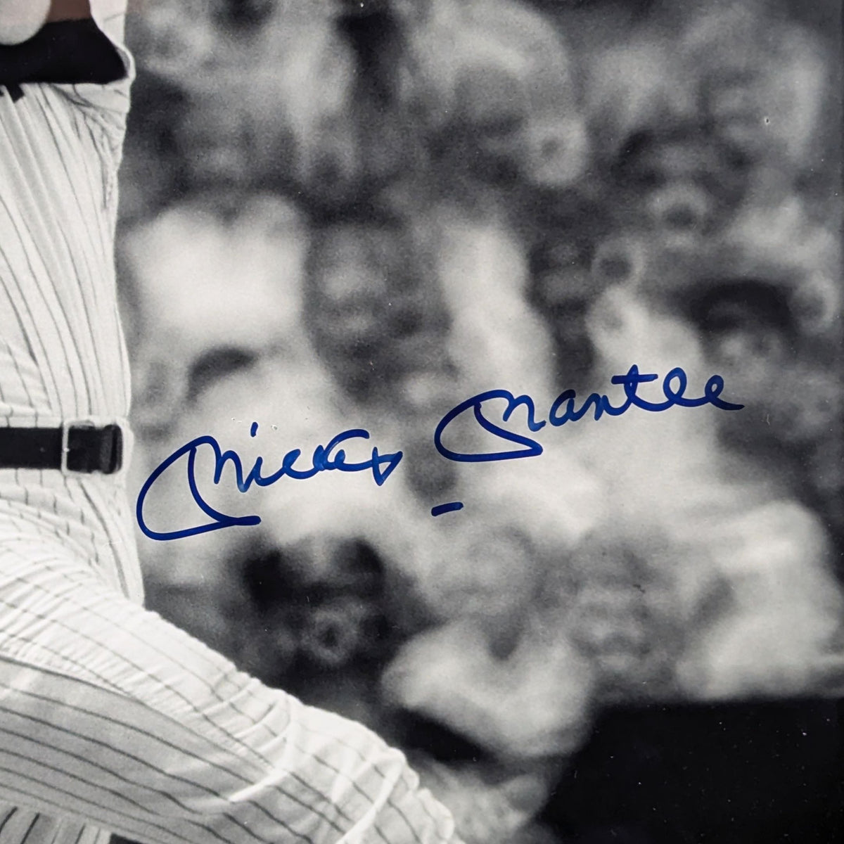 Mickey Mantle Signed Custom Framed Photo 273/536, Notarized COA, NY Yankees