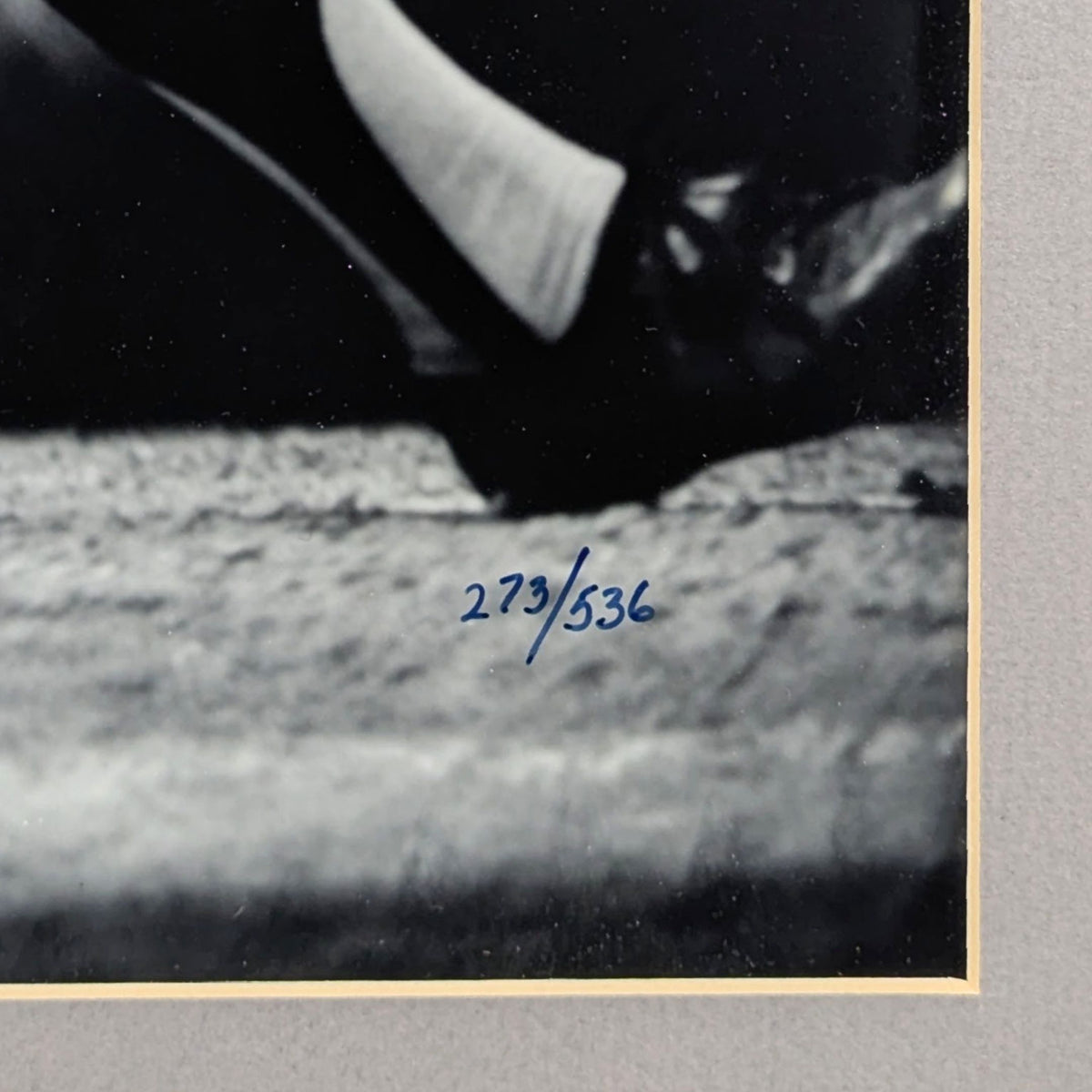 Mickey Mantle Signed Custom Framed Photo 273/536, Notarized COA, NY Yankees