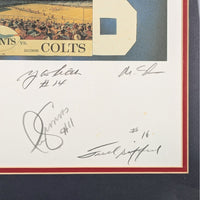 NY Giants Signed Lithograph "Giants of the Game" 175/600, 24x32 Framed, No COA