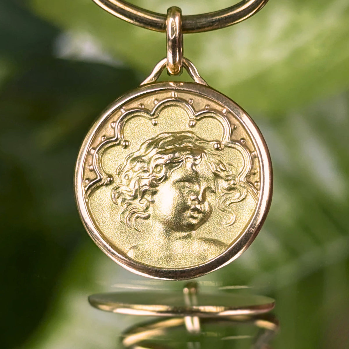 19K Gold French Cherub/Angel Pendant or Charm