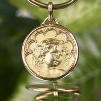 19K Gold French Cherub/Angel Pendant or Charm