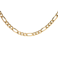 10K Gold Italian 4.4mm Figaro Link 21” Chain