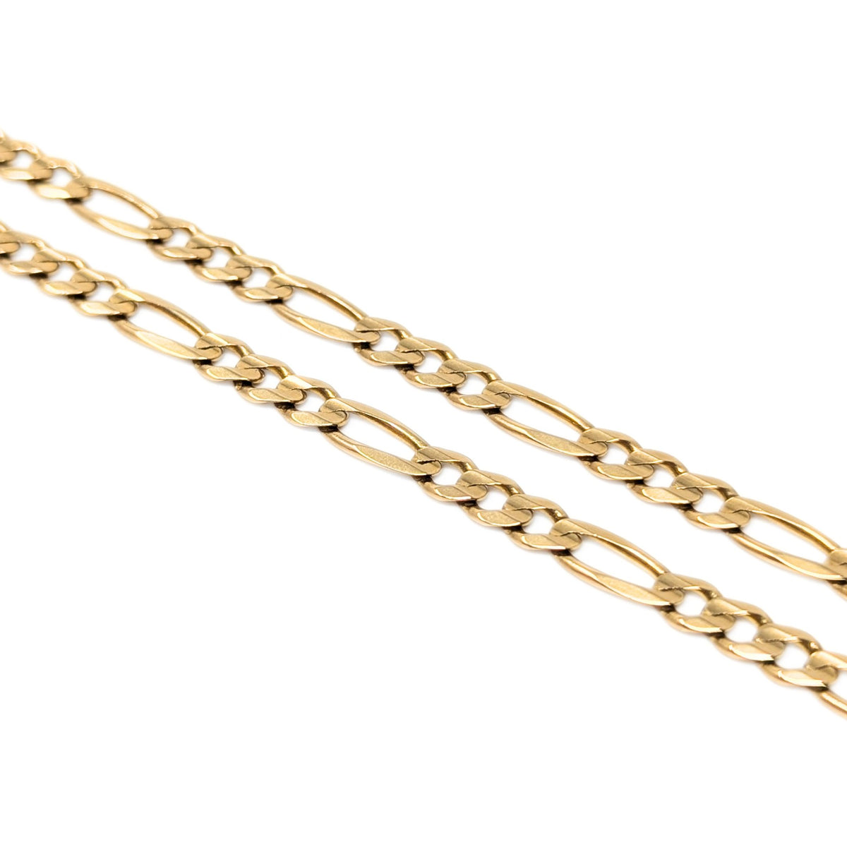 10K Gold Italian 4.4mm Figaro Link 21” Chain